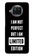I Am Not Perfect But I Am Limited Edition Mi 10i Hard Case Back Cover by Casekaro