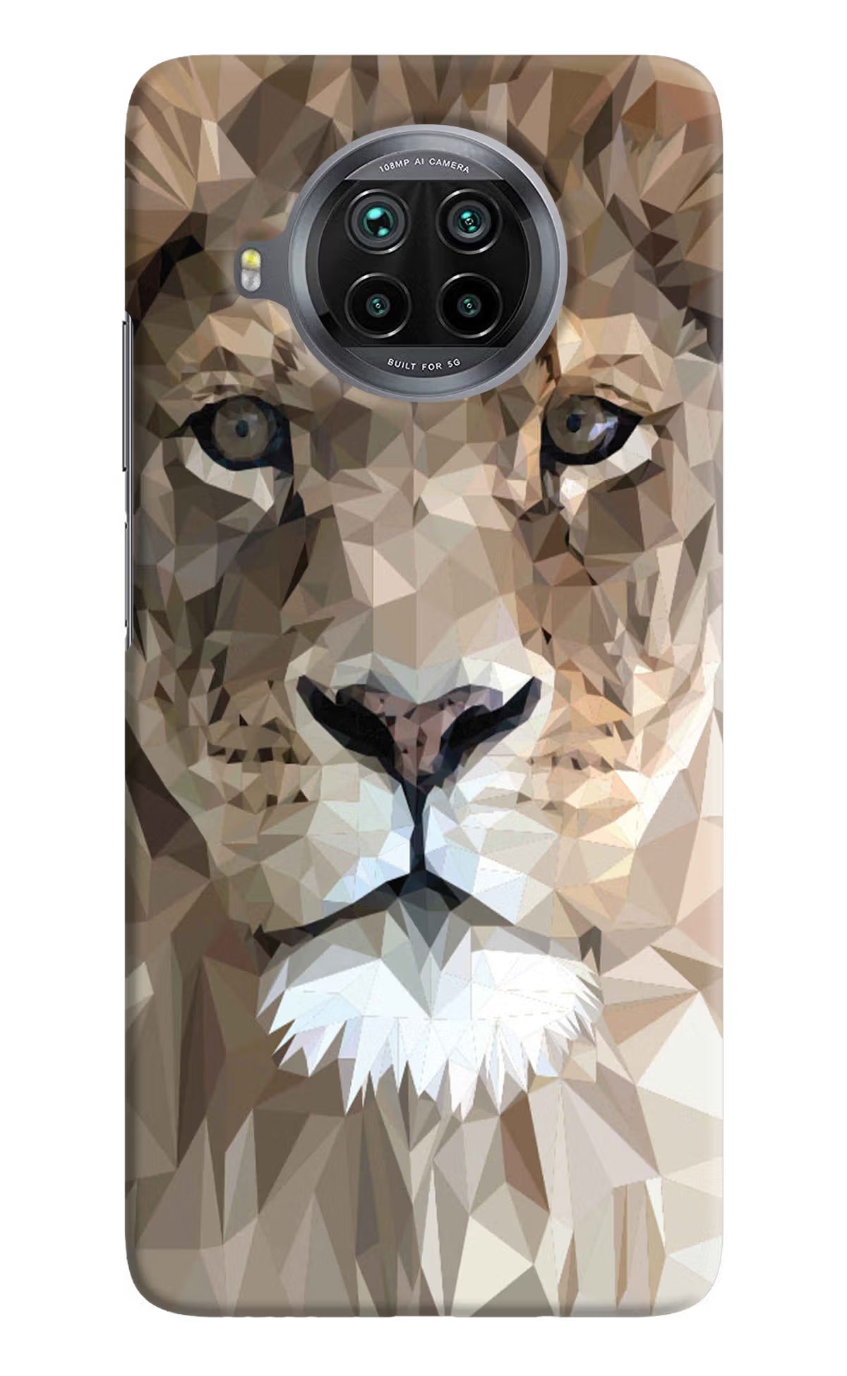 Lion Art Mi 10i Hard Case Back Cover by Casekaro