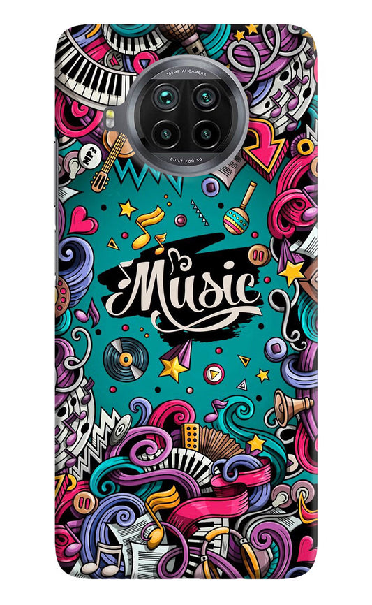 Music Graffiti Mi 10i Hard Case Back Cover by Casekaro