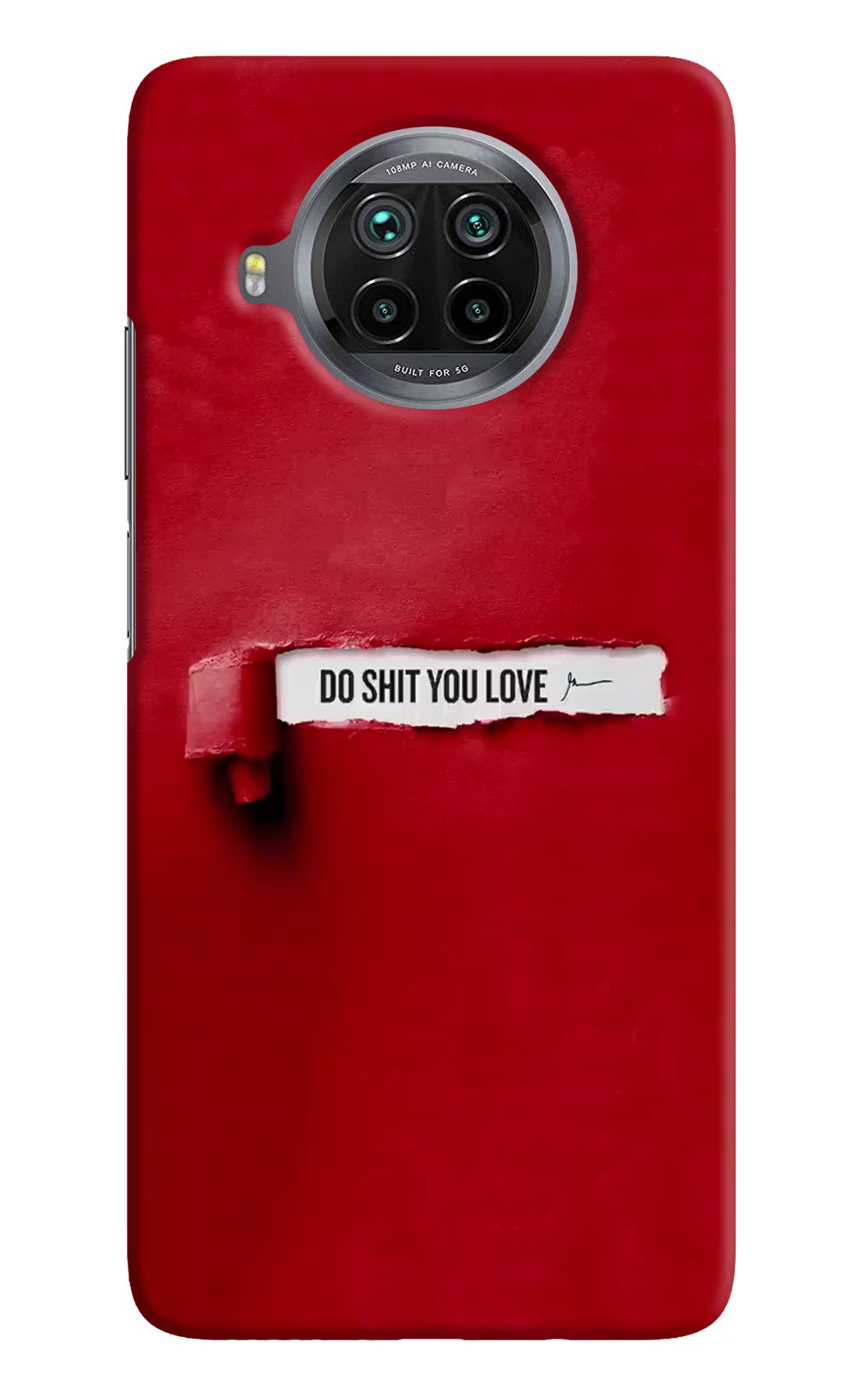 Do Shit You Love Mi 10i Hard Case Back Cover by Casekaro
