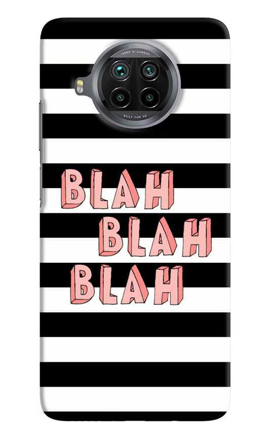Blah Blah Blah Mi 10i Hard Case Back Cover by Casekaro