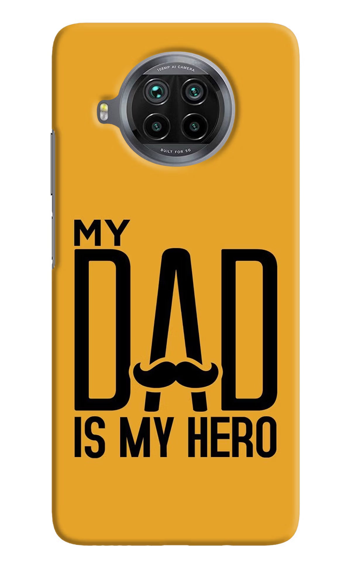 My Dad Is My Hero Mi 10i Hard Case Back Cover by Casekaro