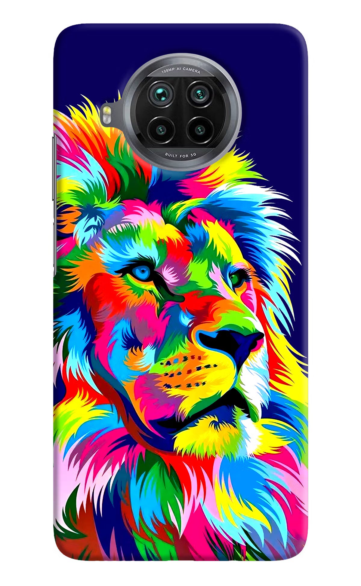 Vector Art Lion Mi 10i Hard Case Back Cover by Casekaro