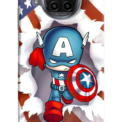 Captain America Mi 10i Hard Case Back Cover by Casekaro