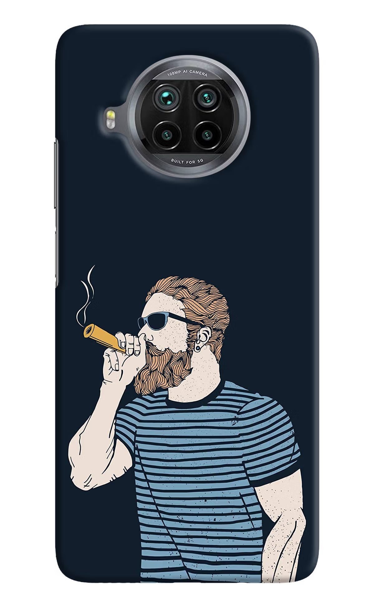 Smoking Mi 10i Hard Case Back Cover by Casekaro