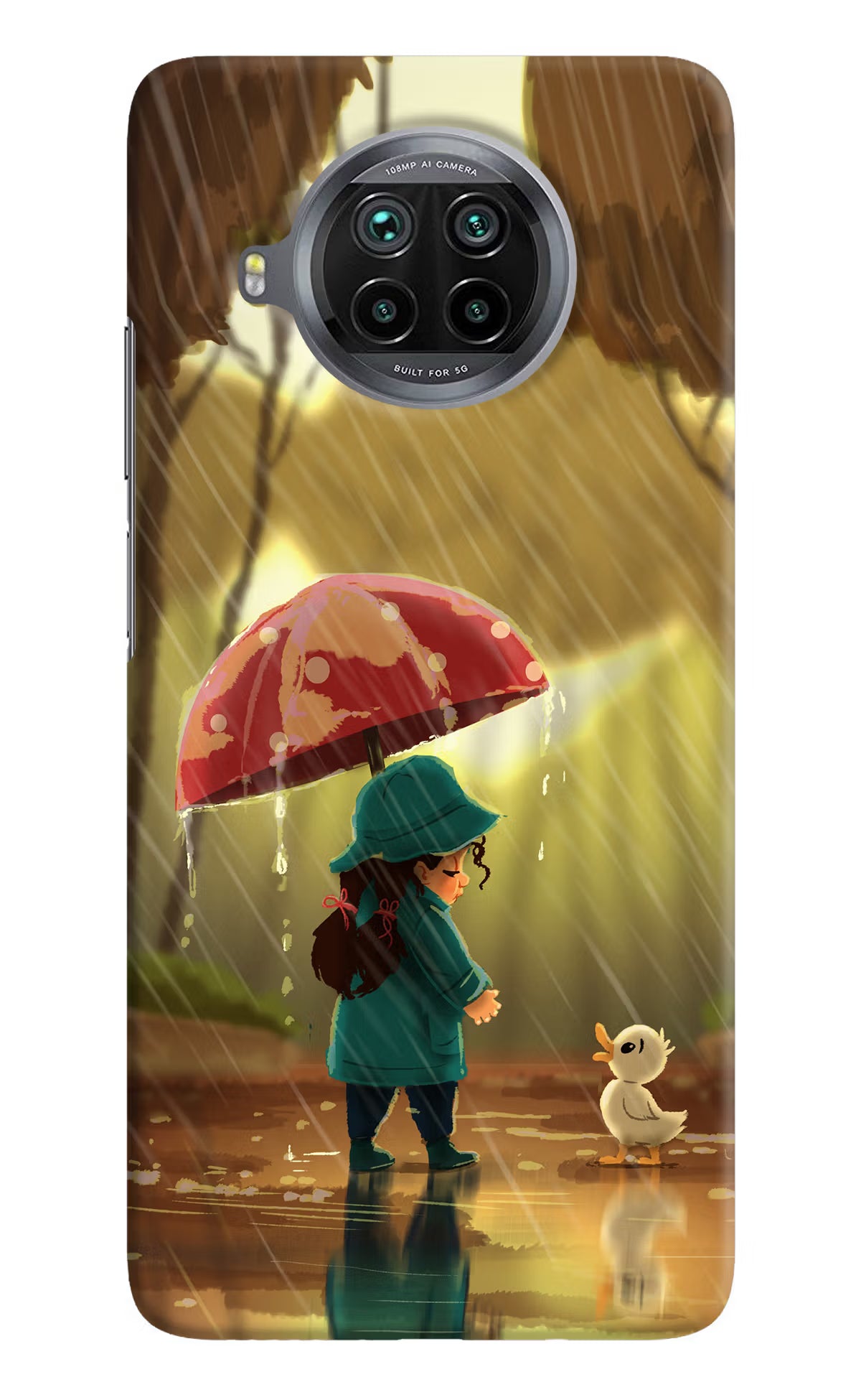 Rainy Day Mi 10i Hard Case Back Cover by Casekaro