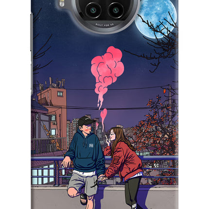 Chilling Couple Mi 10i Hard Case Back Cover by Casekaro