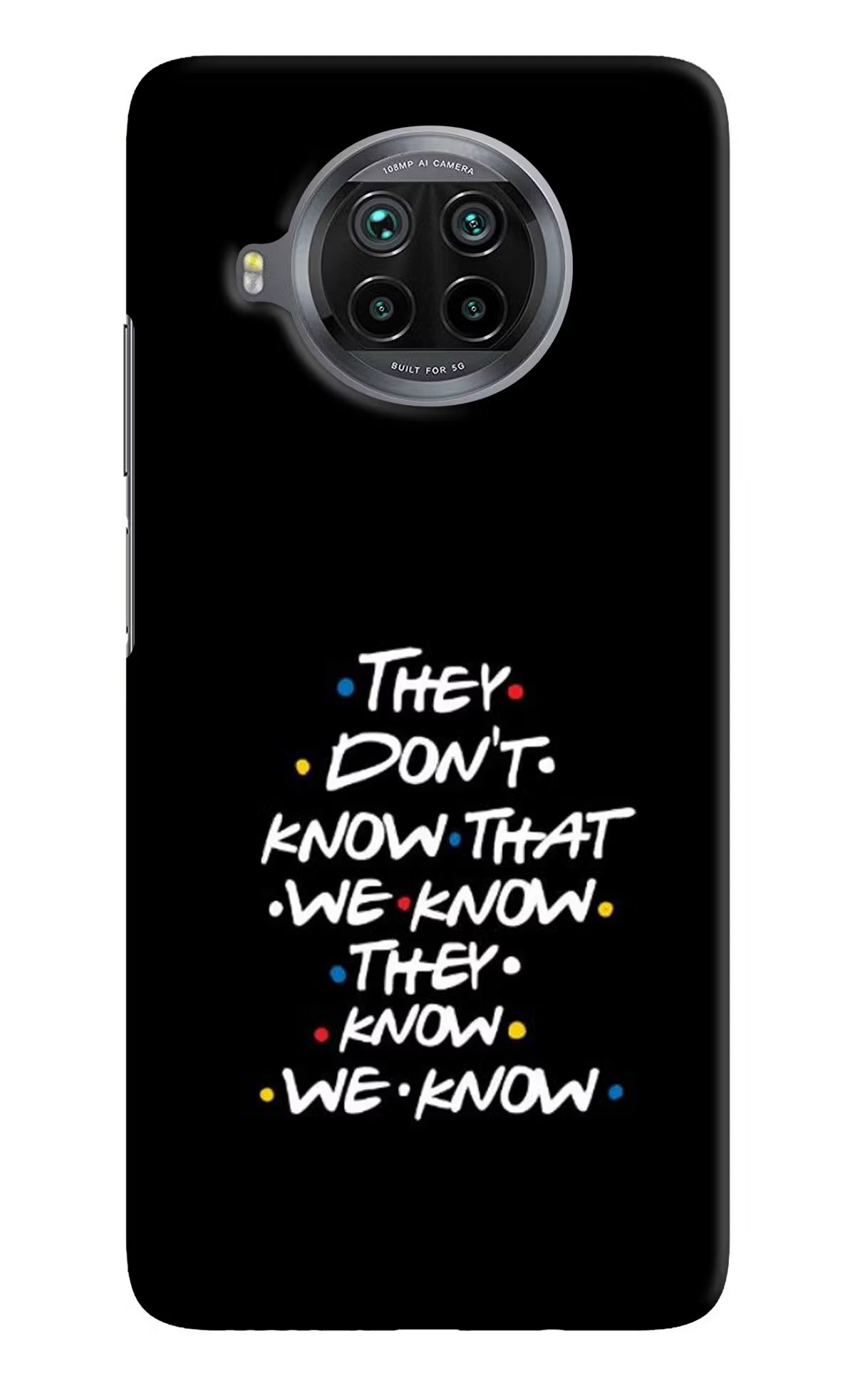 FRIENDS Dialogue Mi 10i Hard Case Back Cover by Casekaro