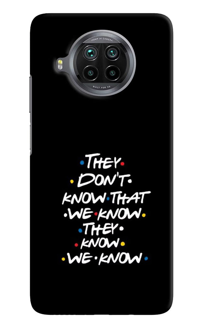 FRIENDS Dialogue Mi 10i Hard Case Back Cover by Casekaro