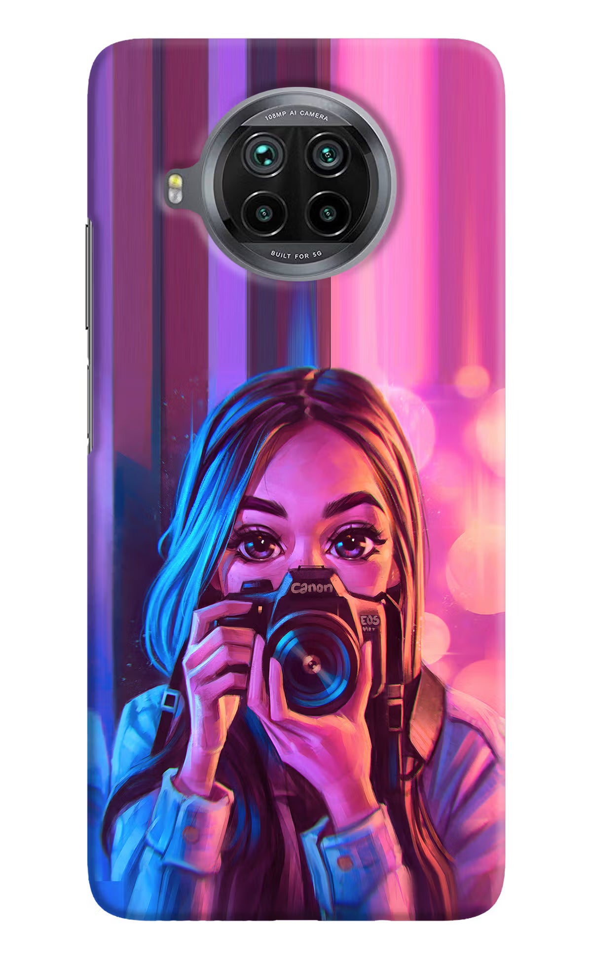 Girl Photographer Mi 10i Hard Case Back Cover by Casekaro