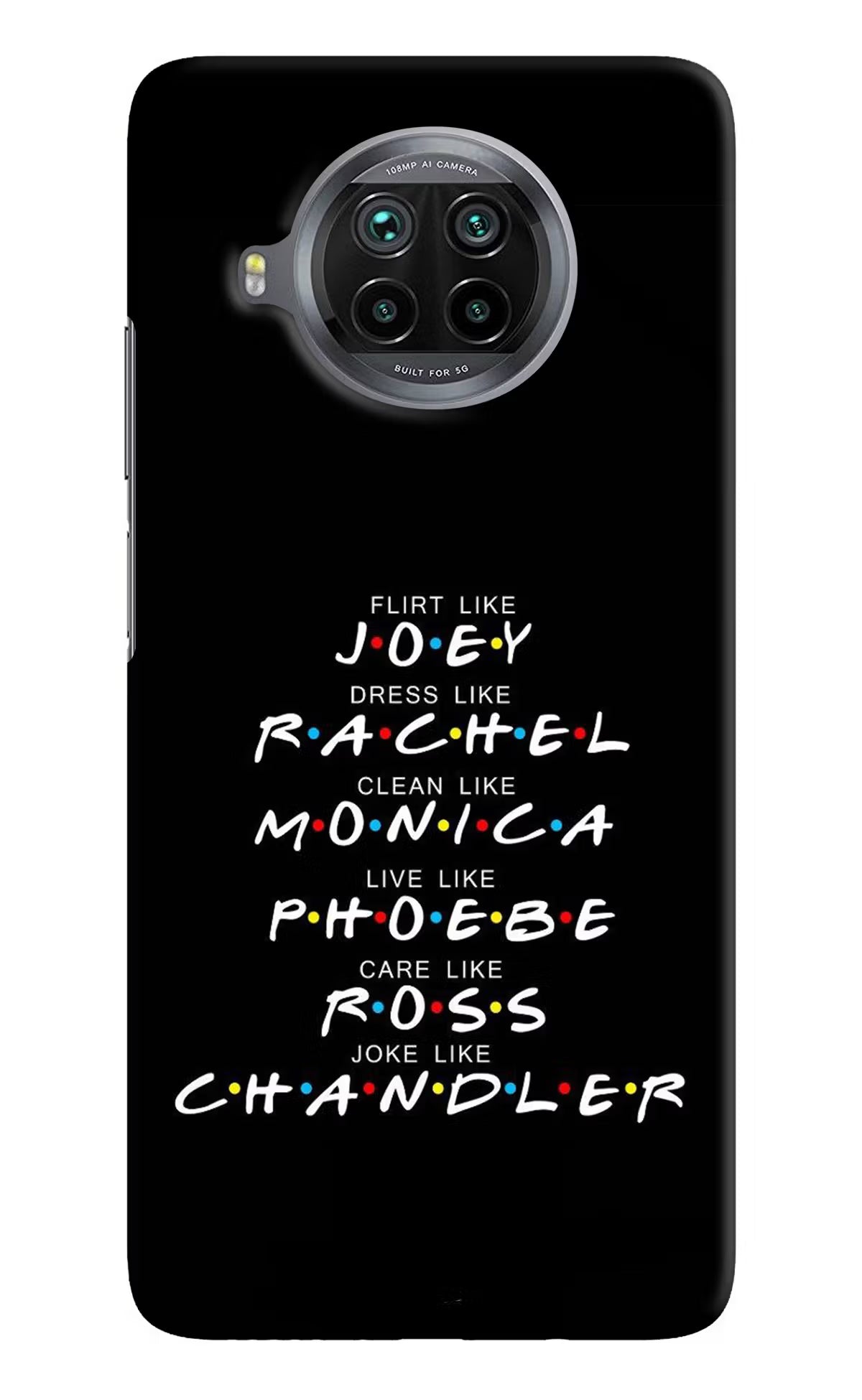 FRIENDS Character Mi 10i Hard Case Back Cover by Casekaro