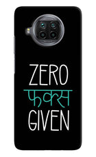 Zero Fucks Given Mi 10i Hard Case Back Cover by Casekaro