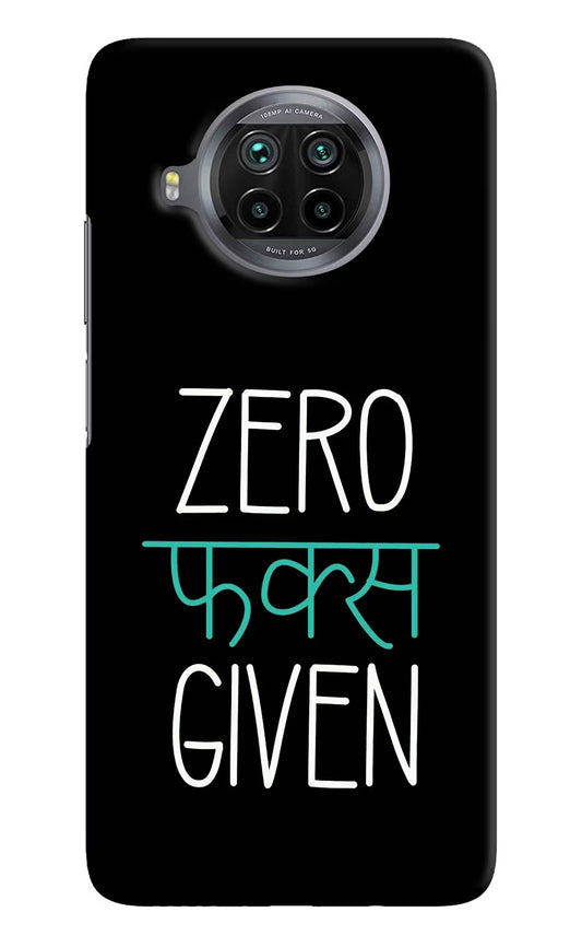 Zero Fucks Given Mi 10i Hard Case Back Cover by Casekaro