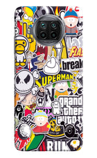 Sticker Bomb Mi 10i Hard Case Back Cover by Casekaro