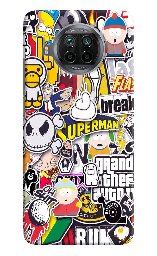 Sticker Bomb Mi 10i Hard Case Back Cover by Casekaro