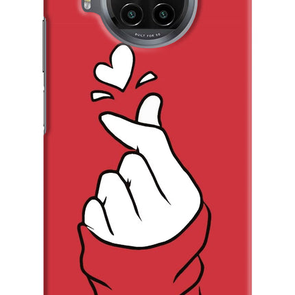 Korean Love Sign Mi 10i Hard Case Back Cover by Casekaro