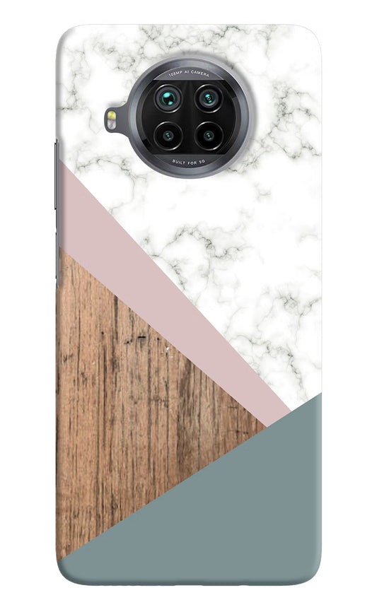 Marble wood Abstract Mi 10i Hard Case Back Cover by Casekaro