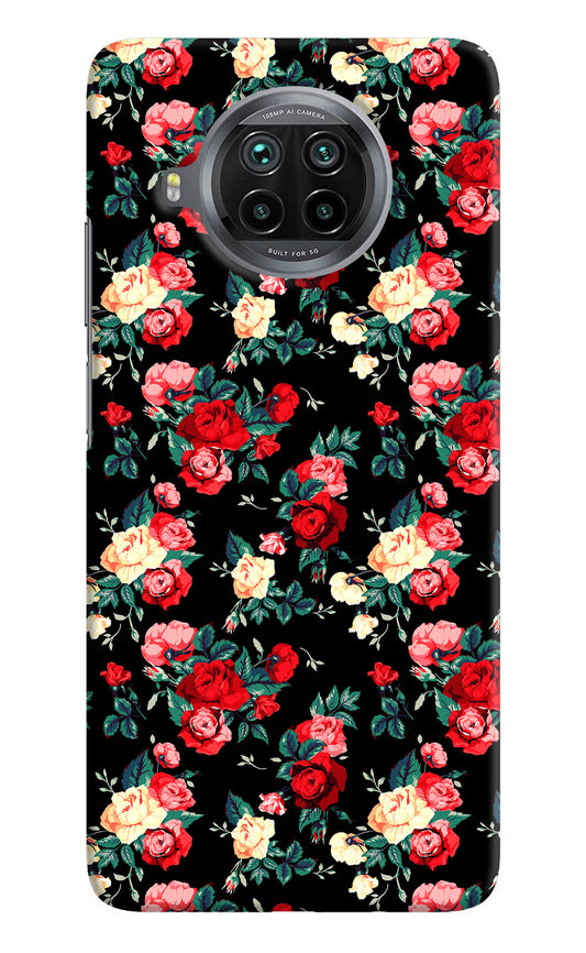 Rose Pattern Mi 10i Hard Case Back Cover by Casekaro