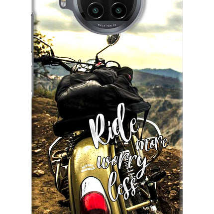 Ride More Worry Less Mi 10i Hard Case Back Cover by Casekaro