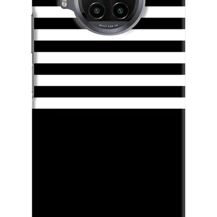Black and White Print Mi 10i Hard Case Back Cover by Casekaro