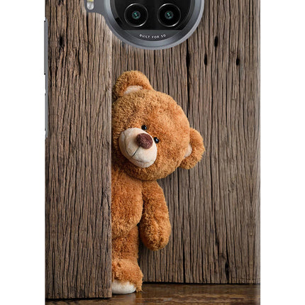 Teddy Wooden Mi 10i Hard Case Back Cover by Casekaro