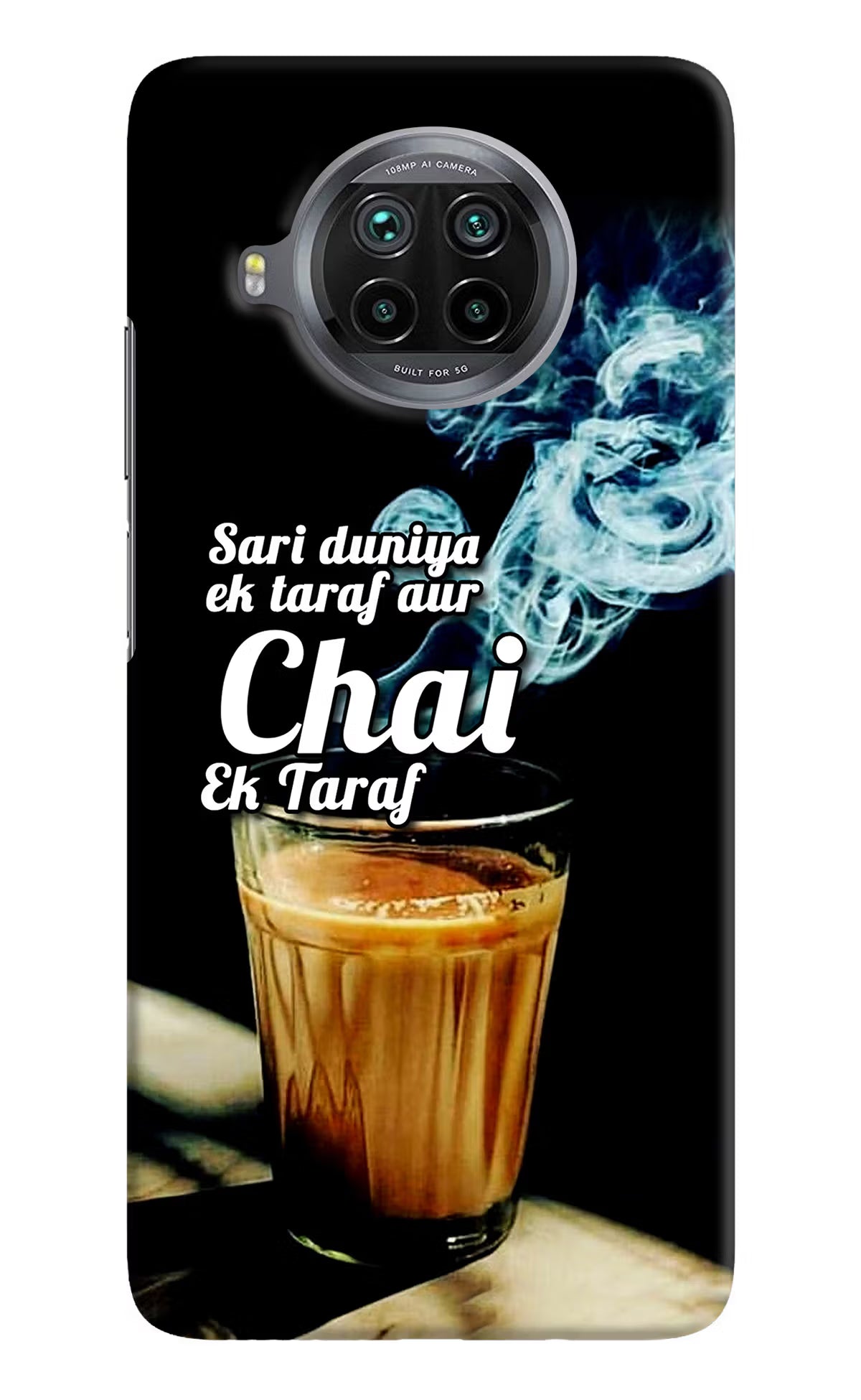 Chai Ek Taraf Quote Mi 10i Hard Case Back Cover by Casekaro