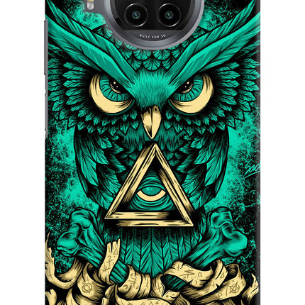 Green Owl Mi 10i Hard Case Back Cover by Casekaro