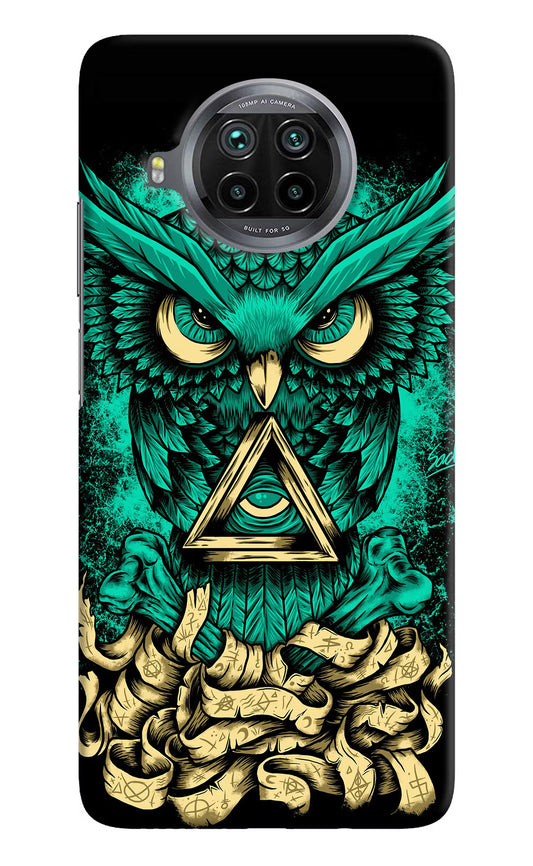 Green Owl Mi 10i Hard Case Back Cover by Casekaro