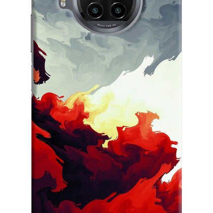 Fire Cloud Mi 10i Hard Case Back Cover by Casekaro