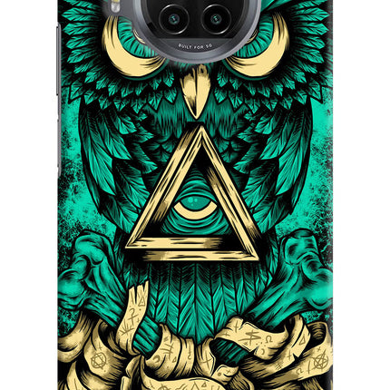 Green Owl Mi 10i Hard Case Back Cover by Casekaro