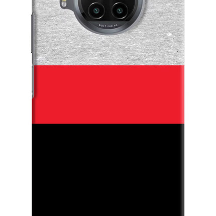 Tri Color Pattern Mi 10i Hard Case Back Cover by Casekaro