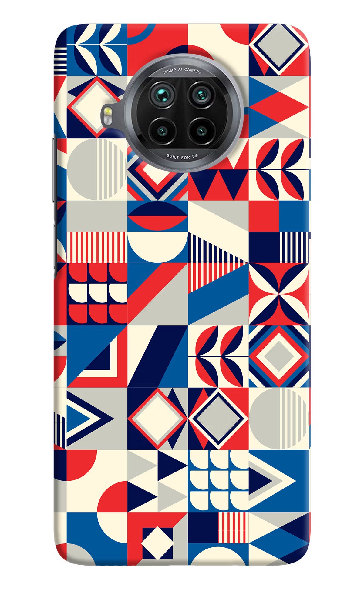 Colorful Pattern Mi 10i Hard Case Back Cover by Casekaro
