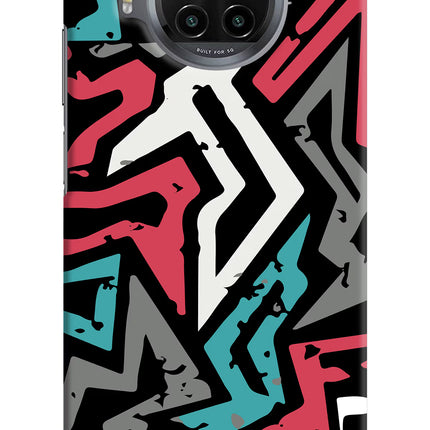Geometric Graffiti Mi 10i Hard Case Back Cover by Casekaro