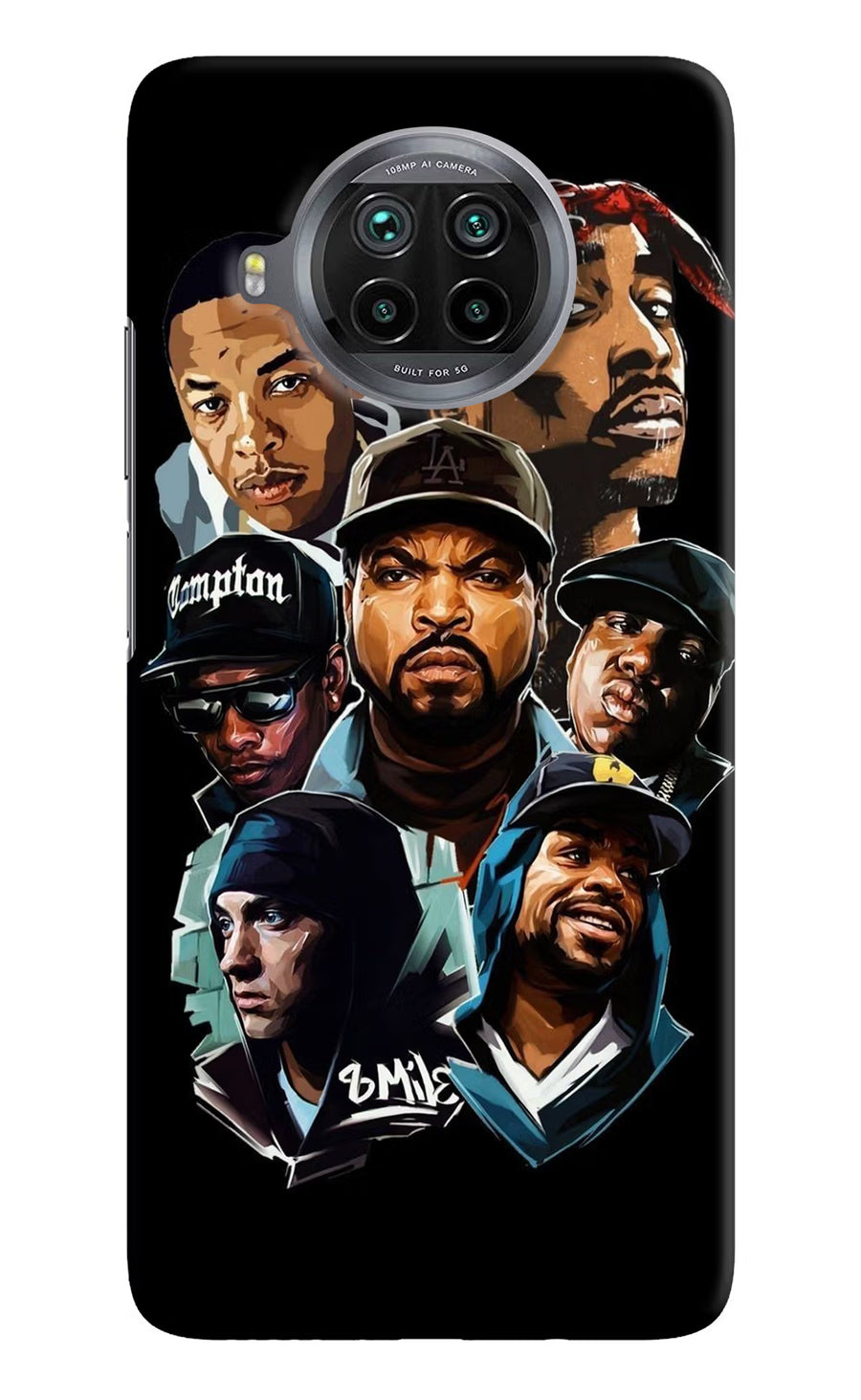 Rappers Mi 10i Back Cover, Hard case