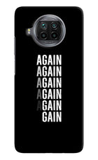 Again Again Gain Mi 10i Hard Case Back Cover by Casekaro