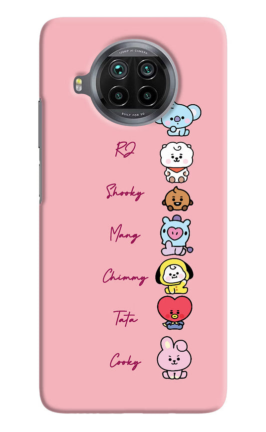 BTS names Mi 10i Hard Case Back Cover by Casekaro