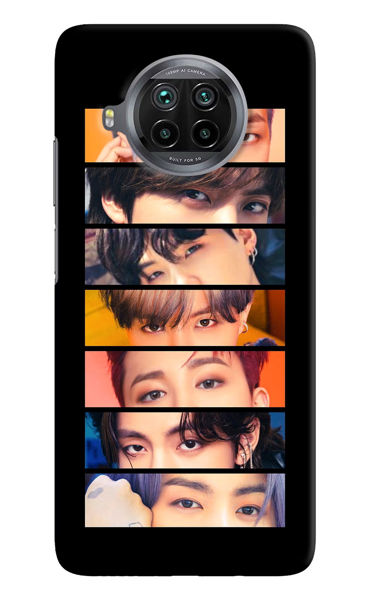 BTS Eyes Mi 10i Hard Case Back Cover by Casekaro