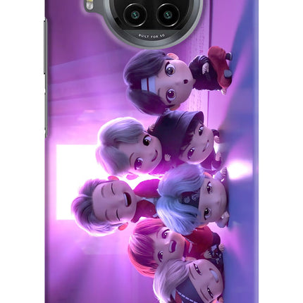 BTS Chibi Mi 10i Hard Case Back Cover by Casekaro