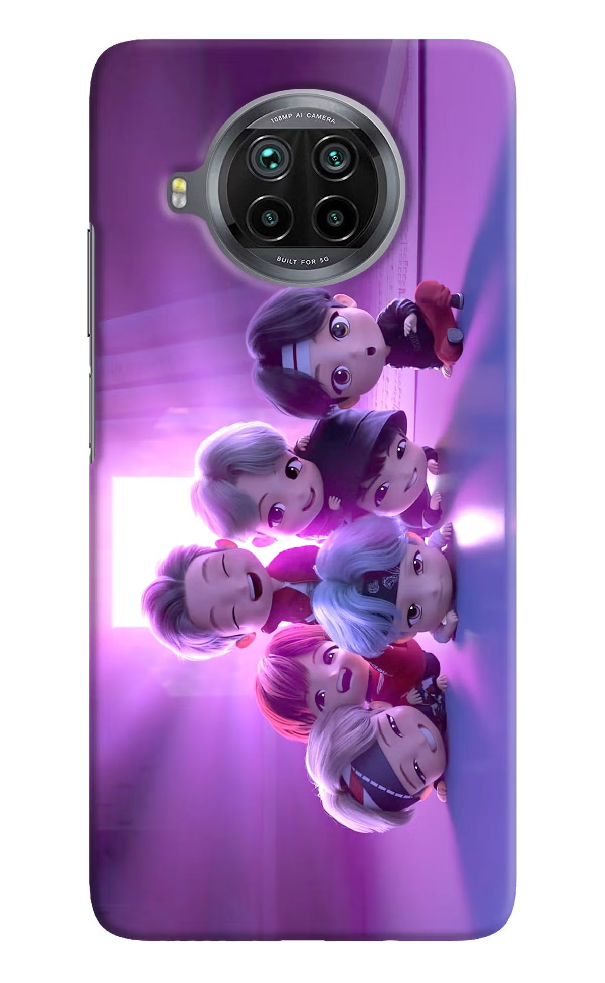 BTS Chibi Mi 10i Hard Case Back Cover by Casekaro