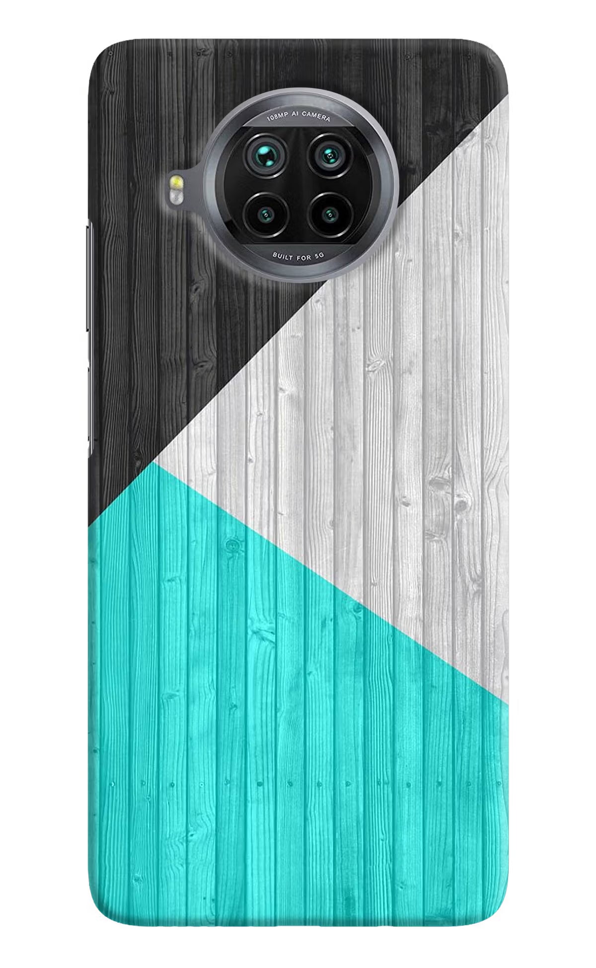 Wooden Abstract Mi 10i Hard Case Back Cover by Casekaro