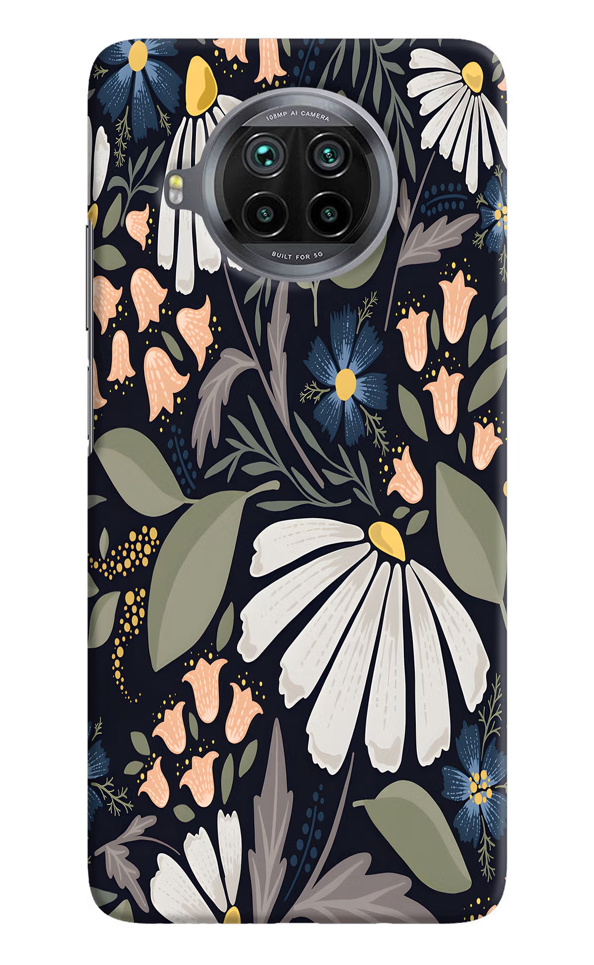 Flowers Art Mi 10i Hard Case Back Cover by Casekaro