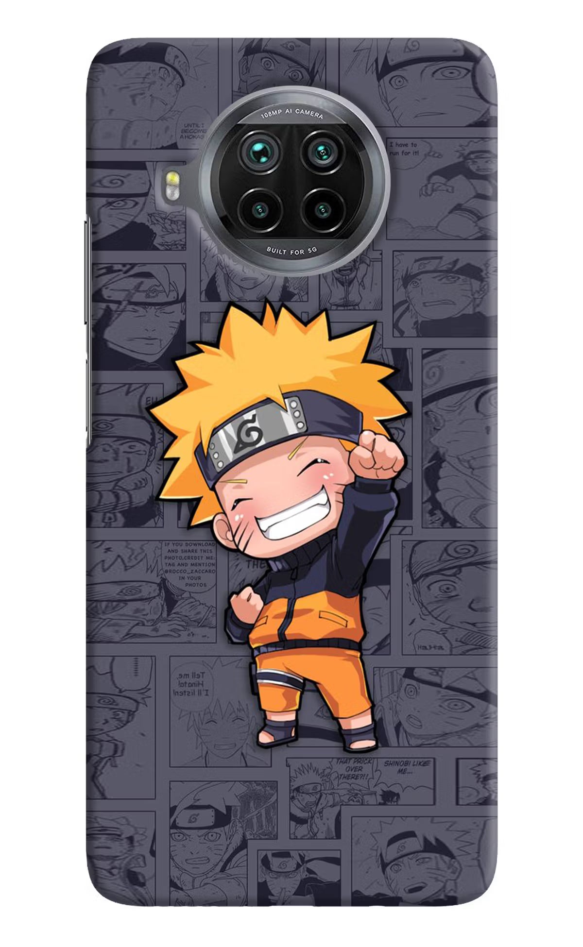Chota Naruto Mi 10i Hard Case Back Cover by Casekaro