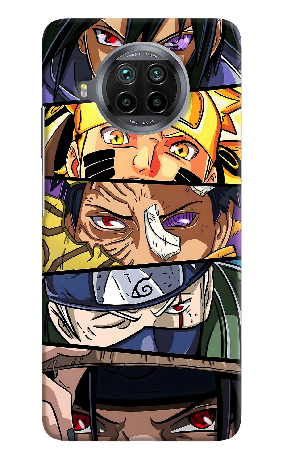 Naruto Character Mi 10i Hard Case Back Cover by Casekaro
