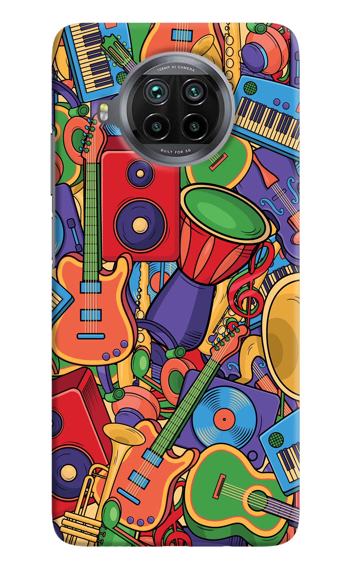 Music Instrument Doodle Mi 10i Hard Case Back Cover by Casekaro