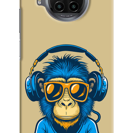 Monkey Headphone Mi 10i Hard Case Back Cover by Casekaro