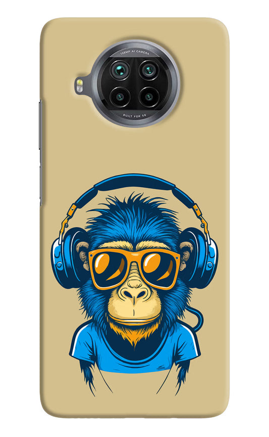 Monkey Headphone Mi 10i Hard Case Back Cover by Casekaro