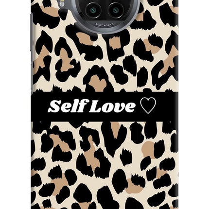 Leopard Print Self Love Mi 10i Hard Case Back Cover by Casekaro