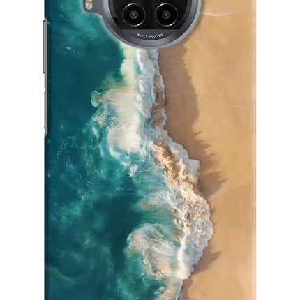 Ocean Beach Mi 10i Hard Case Back Cover by Casekaro