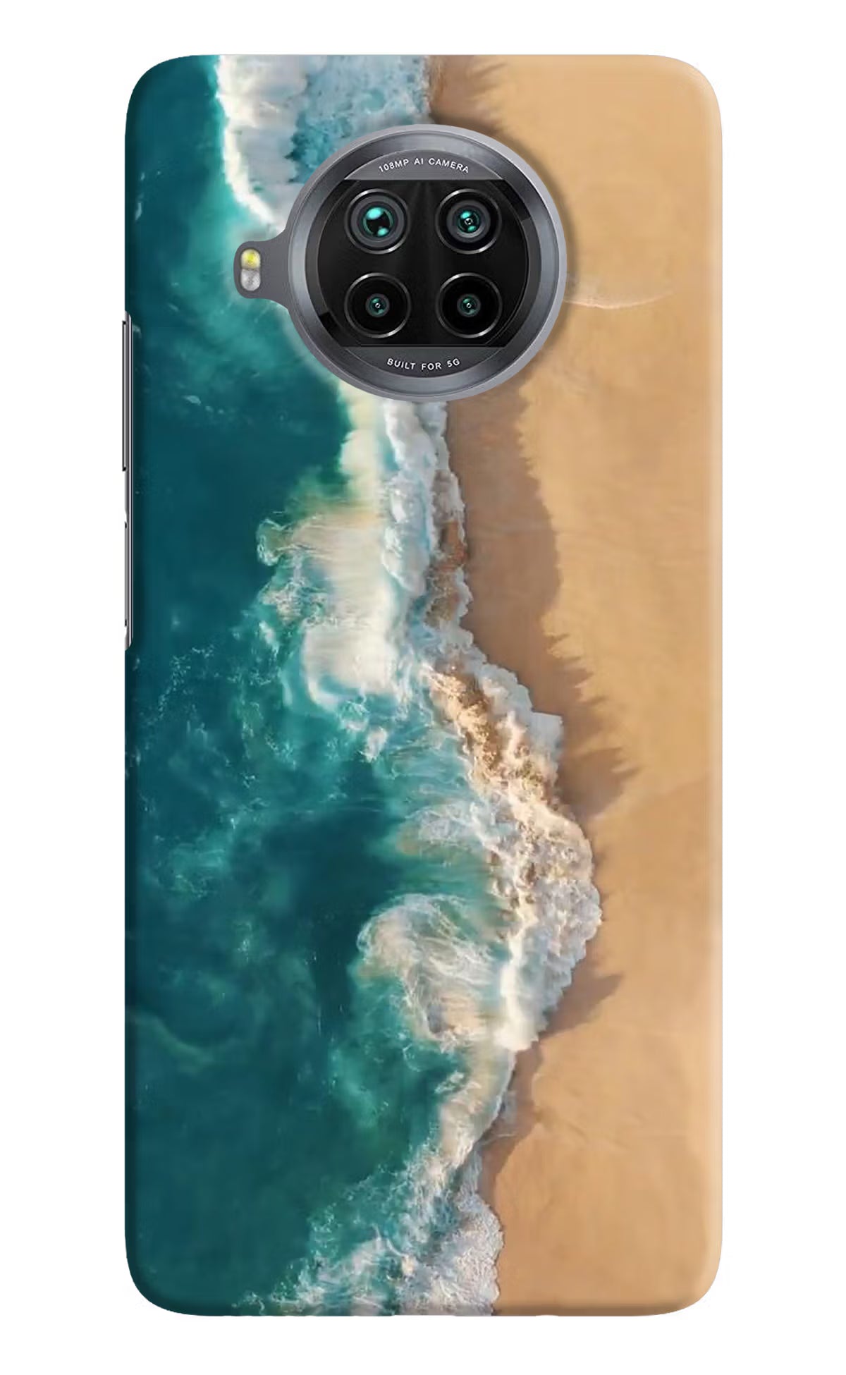 Ocean Beach Mi 10i Hard Case Back Cover by Casekaro