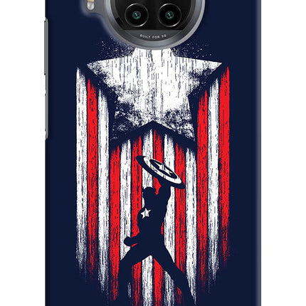 Captain America Marvel Art Mi 10i Hard Case Back Cover by Casekaro